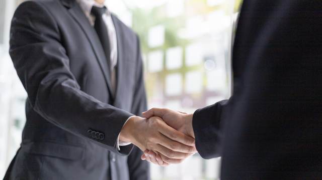 Business handshake