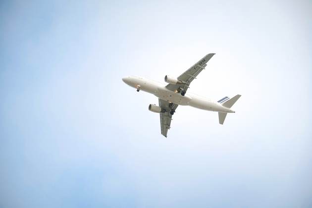 Aircraft climbing after takeoff
